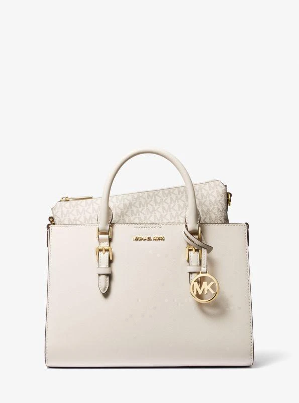 michael_kors Charlotte Medium Saffiano Leather 2-in-1 Tote Bag 4