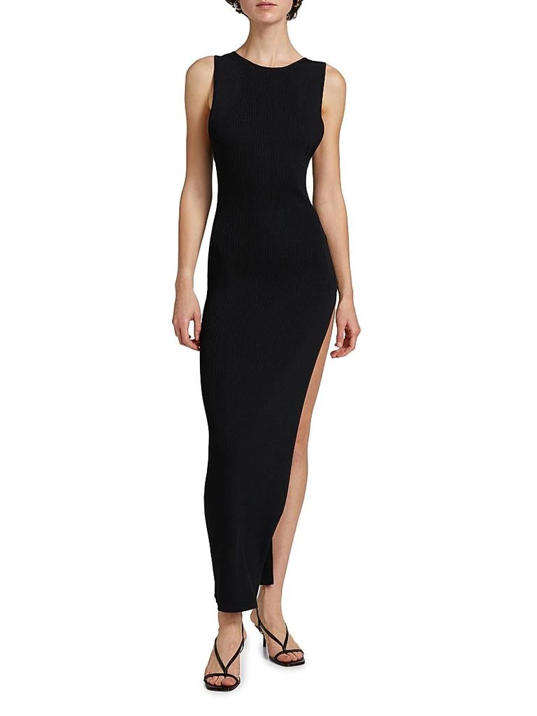 LaMarque Giovanna Rib-Knit Slit Maxi Dress 3