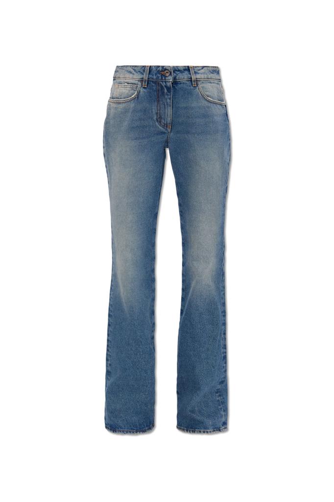 Off-White Blue wide cargo denim jeans - Jeans - BeyondStyle