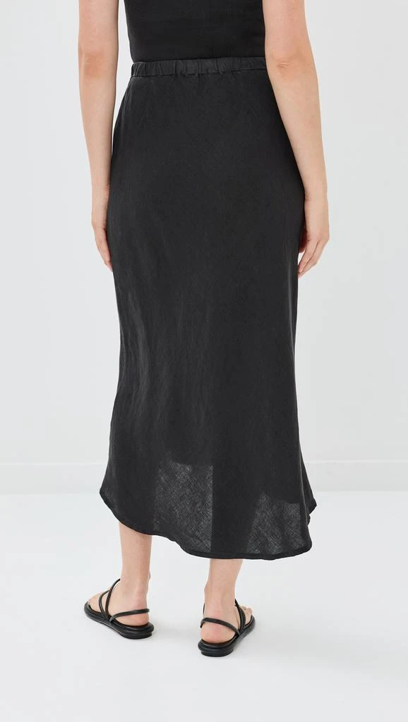 James Perse Bias Cut Linen Drawstring Skirt 2
