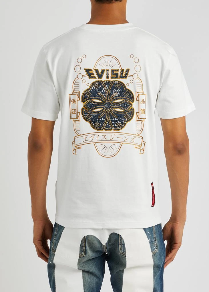 EVISU Logo-embroidered cotton T-shirt 3