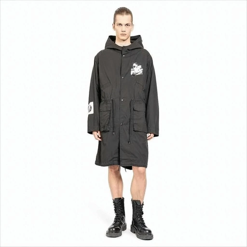 UNDERCOVER Hooded Trench Coat with Relaxed Fit