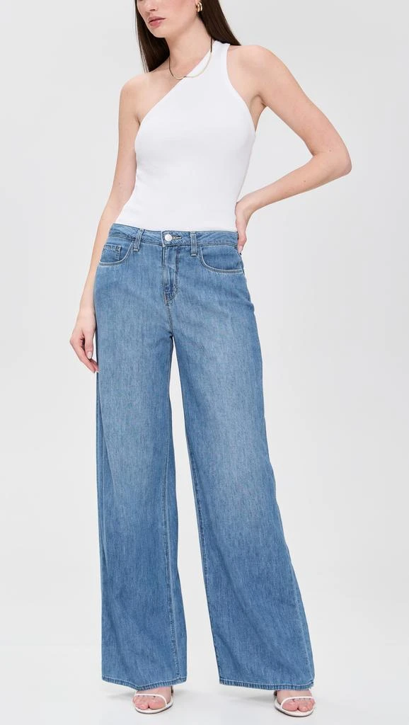 LAGENCE Alicent Sneaker Wide Leg Jeans 4