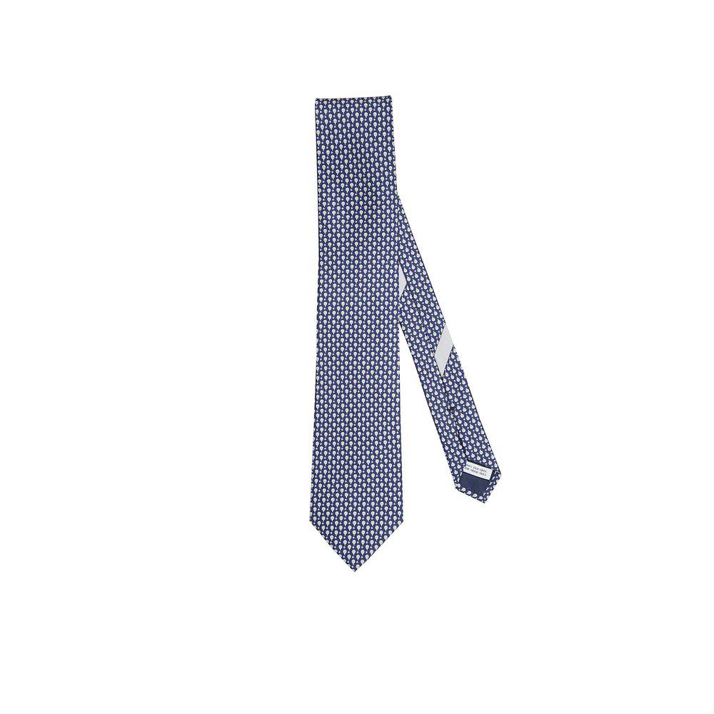 Salvatore Ferragamo Ferragamo Ping Pong Printed Satin Tie