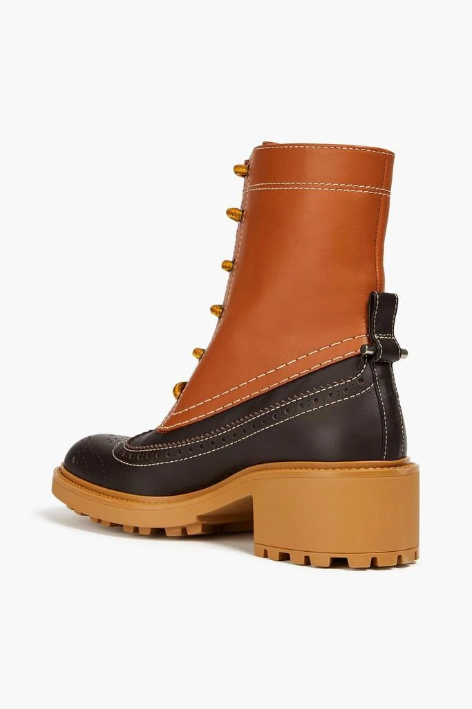 Chloé Franne two-tone leather ankle boots 3