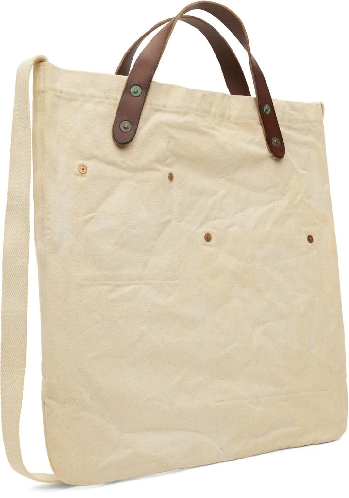 RRL Beige Double RL Ranch Logo Market Tote 3