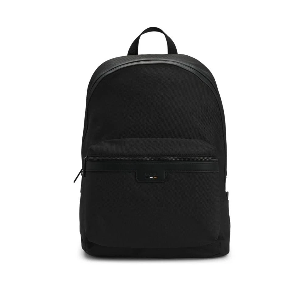 Hugo Boss Structured backpack with signature trims 1