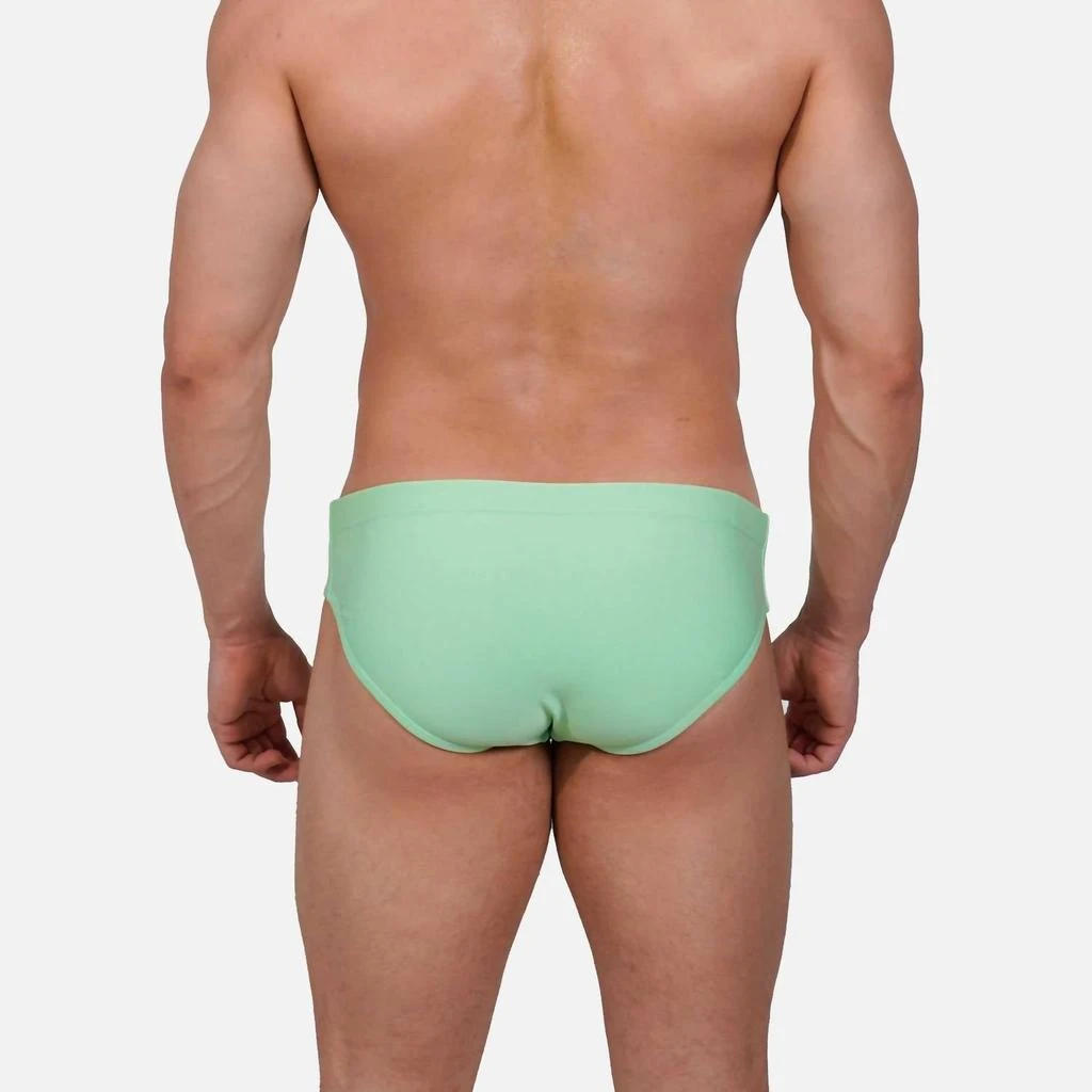 Abreu Clothing Men's Mint Slim Swim Brief In Green 2