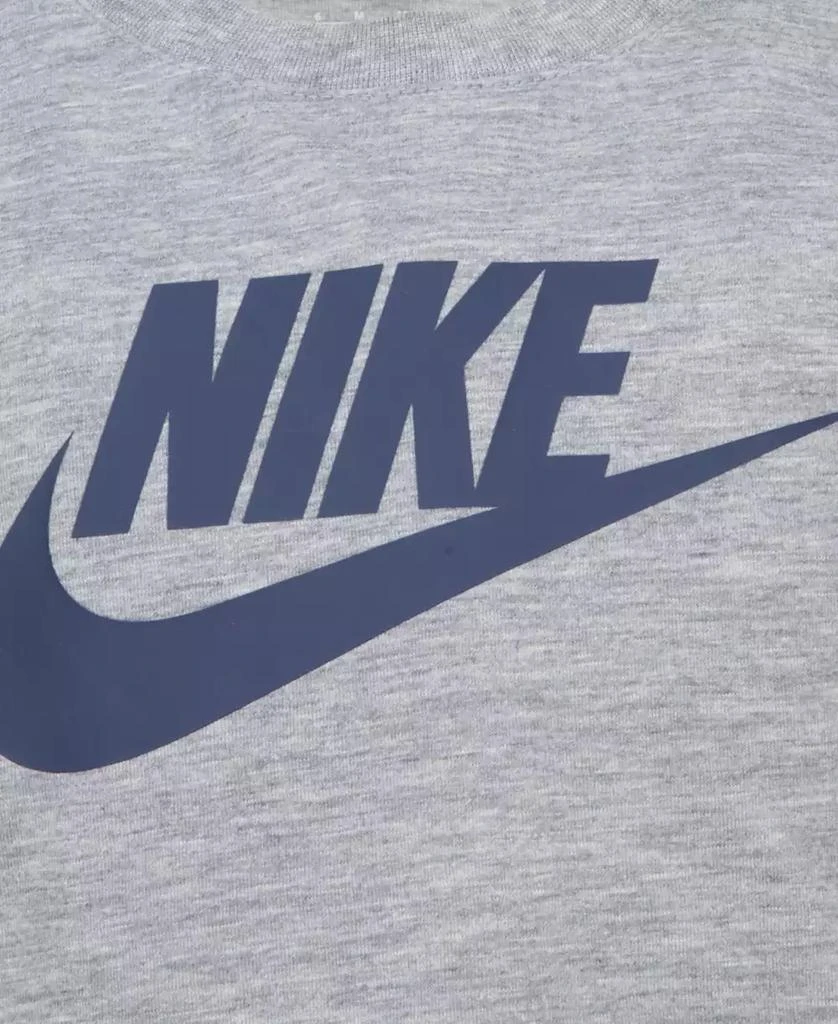 NIKE Little Boys Vest, Logo T-Shirt & Fleece Pants, 3 Piece Set 6