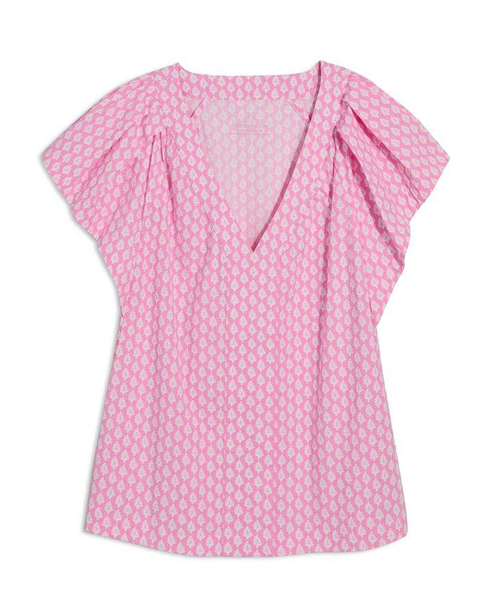 Vineyard Vines Harbor Flutter Sleeve Top 1