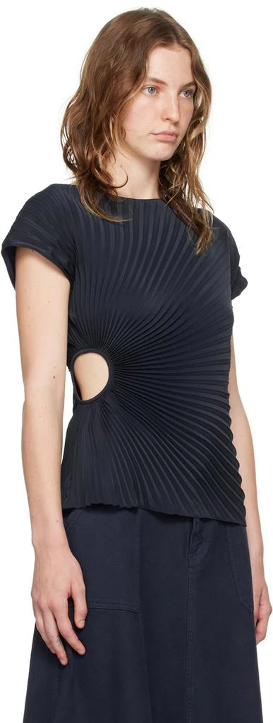 Kenzo Navy Kenzo Paris Sun-Ray Pleats T-Shirt 2