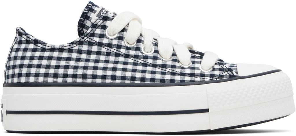 Converse Navy & White Chuck Taylor All Star Gingham Sneakers 1