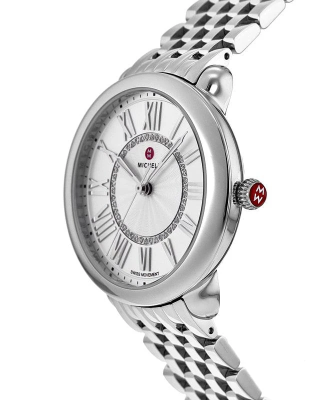 Michele Michele Serein Mid Stainless Steel Diamond Dial Women's Watch MWW21B000147 3