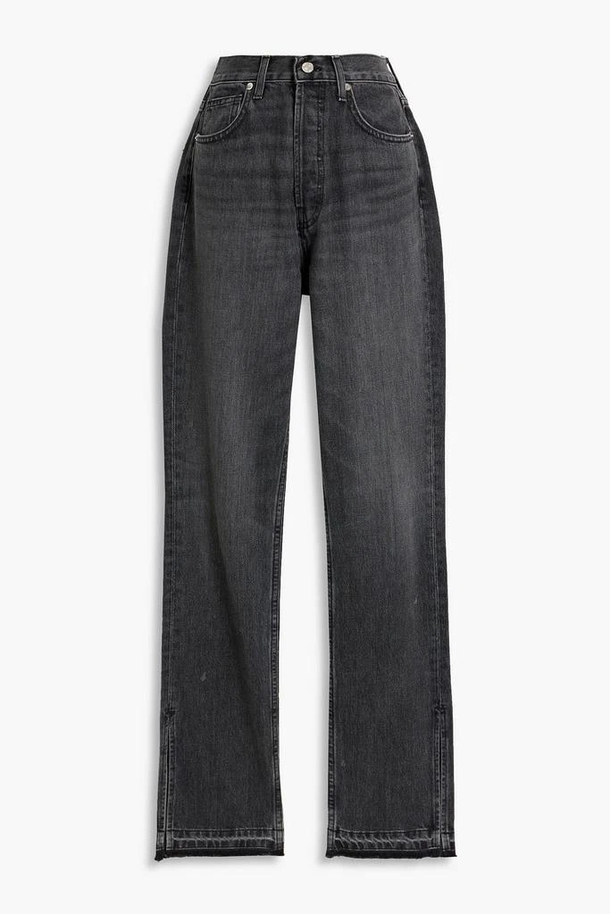 EB DENIM Unraveled Two high-rise straight-leg jeans 1