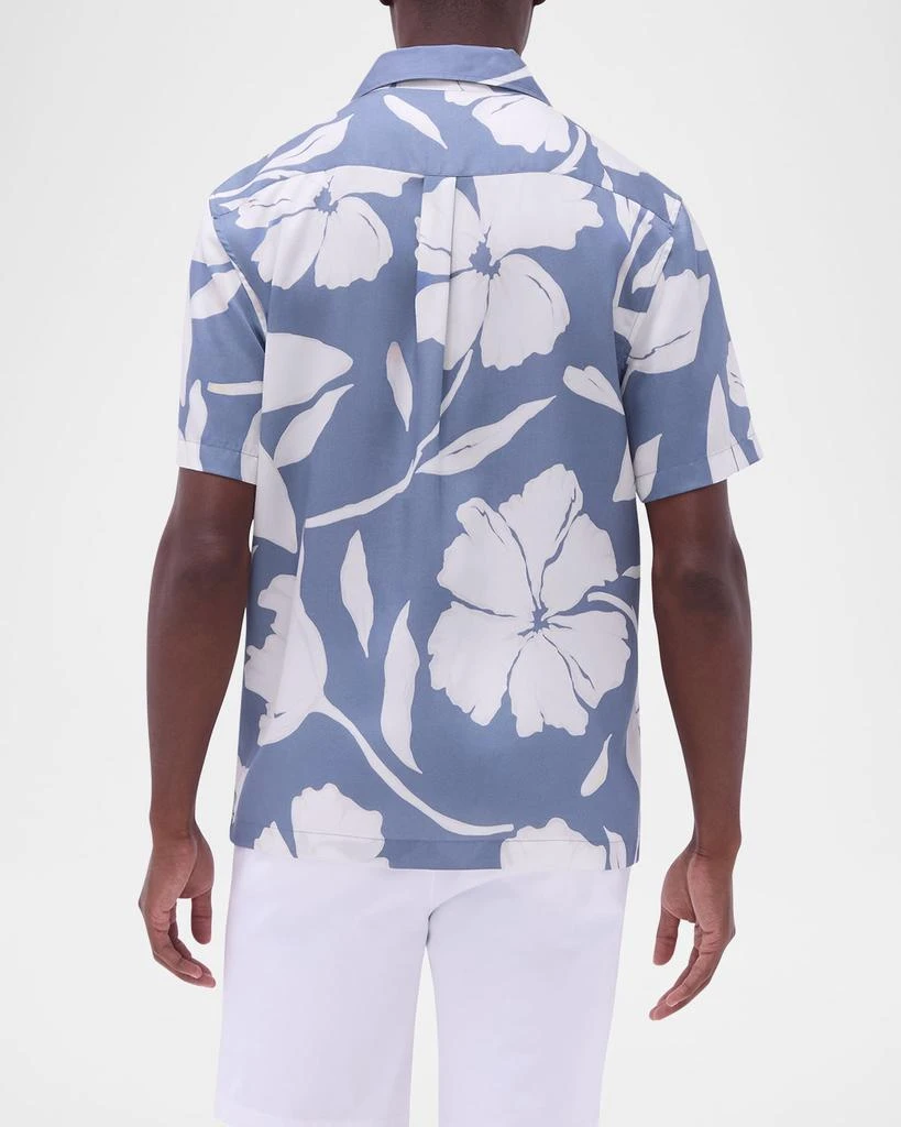 BUGATCHI Men's Jackson Woven Short-Sleeve Camp Shirt 3