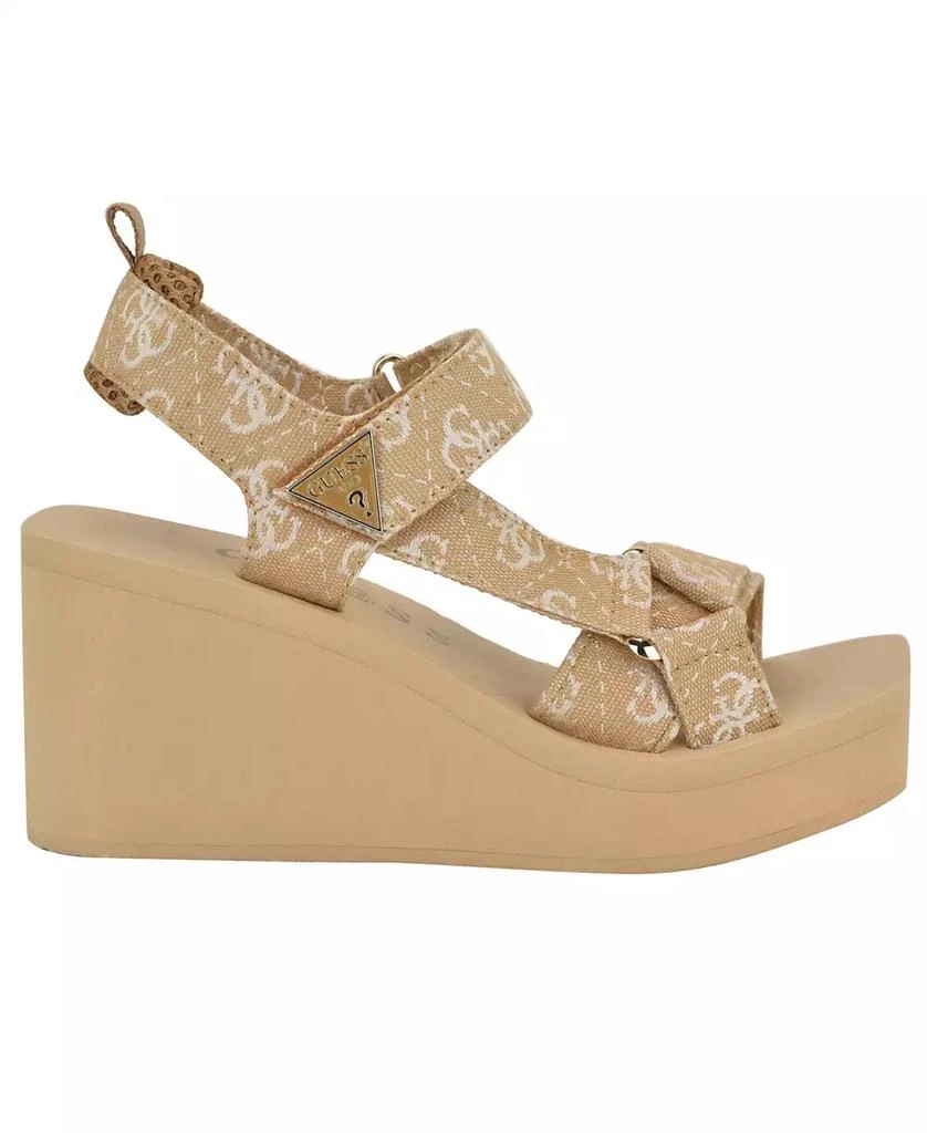 GUESS Women
s Daysa Quattro-G Strappy Eva Wedge Sandals 2