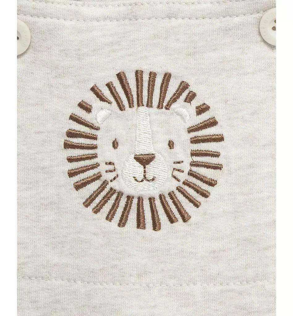 Little Me Baby Boys 2-Pc. Stripe T-Shirt & Lion Shortall Set 4