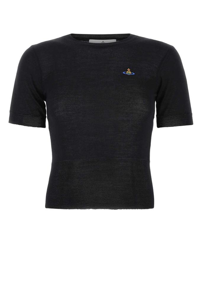 【Vivienne Westwood】ORB Embroidered Short Sleeve Knitwear Vivienne Westwood Vivienne Westwood Orb Embroidered Short