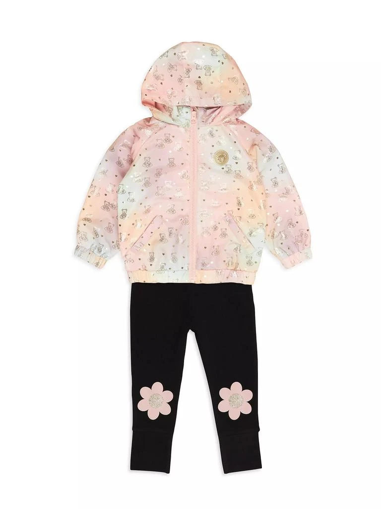 Huxbaby Baby Girl's, Little Girl's & Girl's Cloud Bear Rain Jacket 2
