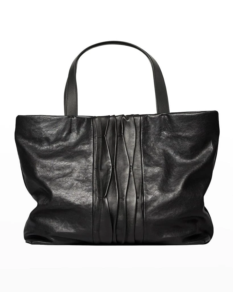 Sabrina Zeng Infinity Pleated Lambskin Departure Tote Bag 1