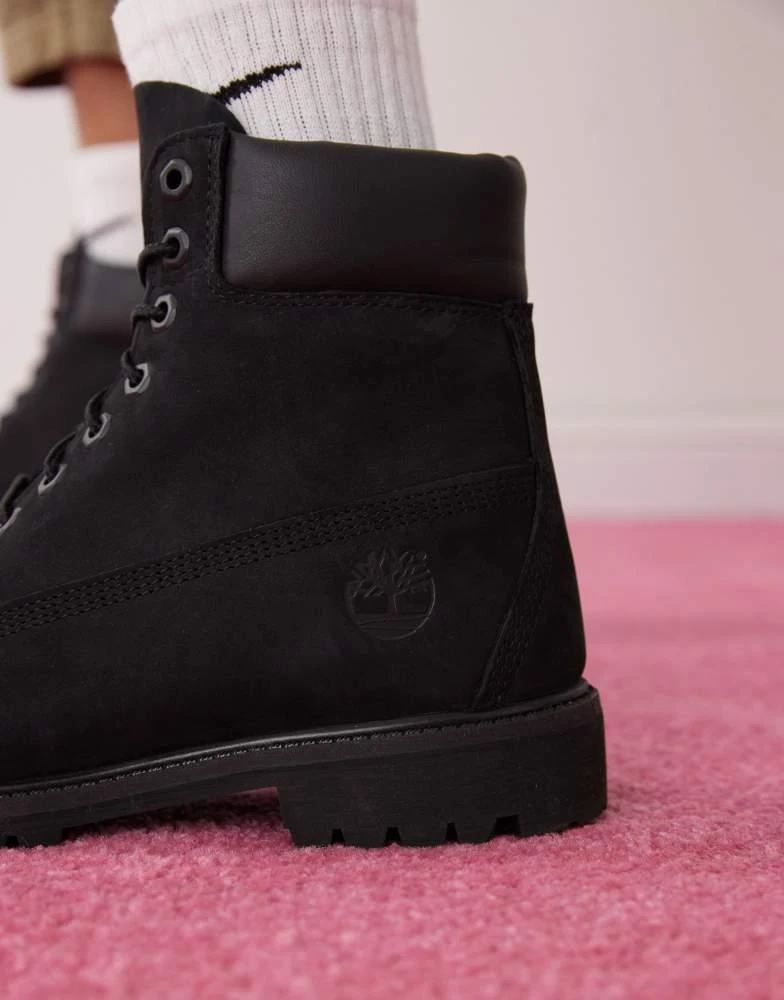 Timberland Timberland premium 6 inch boots in black nubuck 2