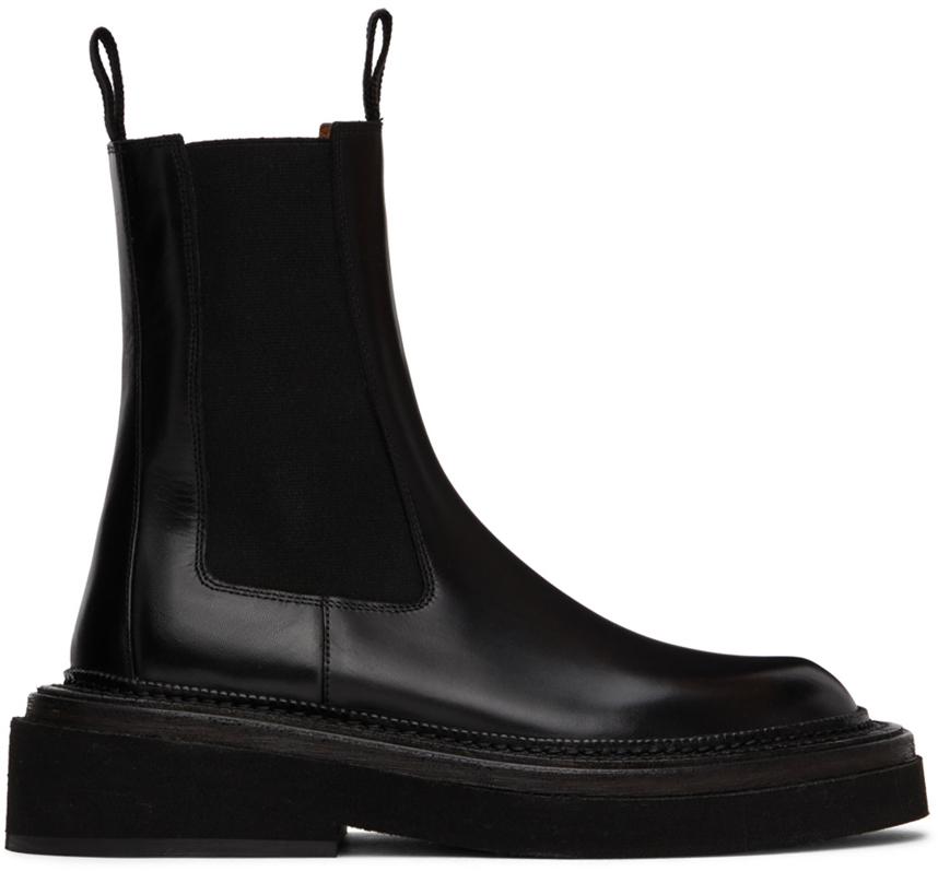 Marsèll Black Pollicione Chelsea Boots