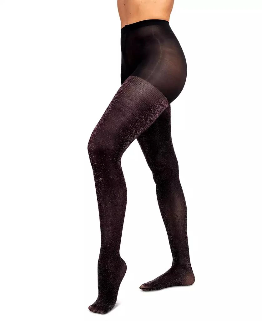 Hue Women's Faux-Translucent Fleece-Lined Tights U24206 1
