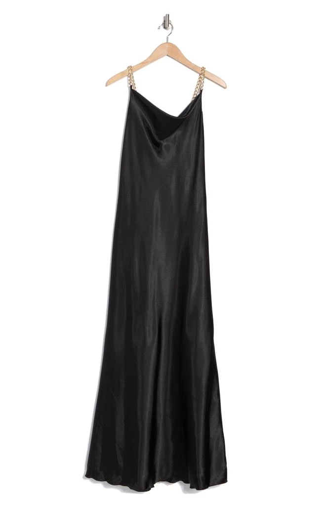 bebe X Ciara Chain Strap Satin Dress 3