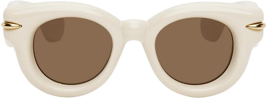 Loewe Off-White Inflated Round Sunglasses 1