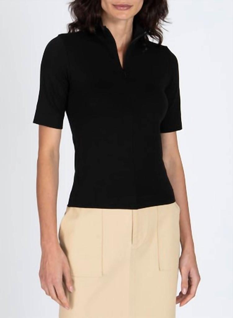 ATM Atm - Women's Pima Zip Front Top