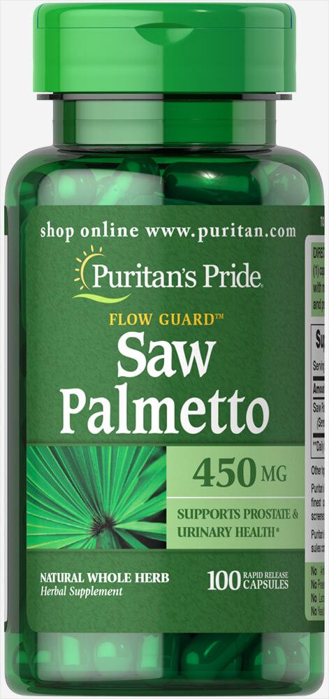 Puritan's Pride Saw Palmetto 450 mg 100 Capsules