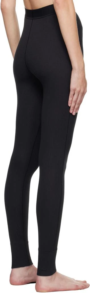 SKIMS Black Cotton Rib Leggings 3