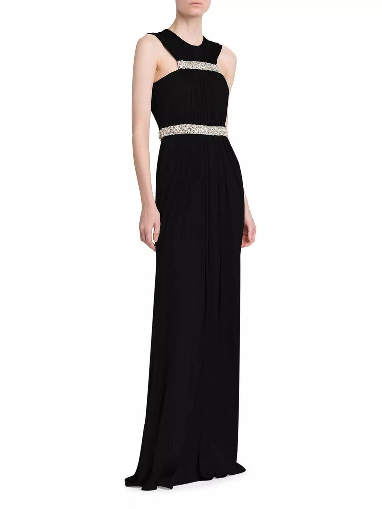 Alexander McQueen Jersey Crystal-Embellished Sleeveless Gown 4