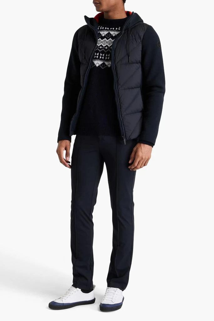 Fusalp Robson II quilted shell and scuba hooded down jacket 2