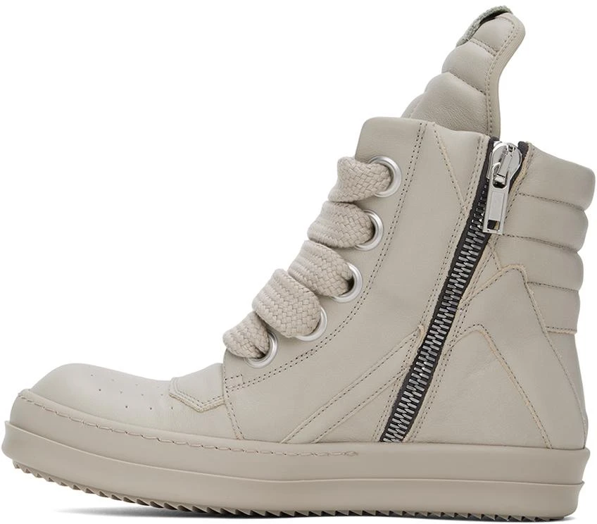 Rick Owens Off-White Jumbo Laced Geobasket Sneakers 3