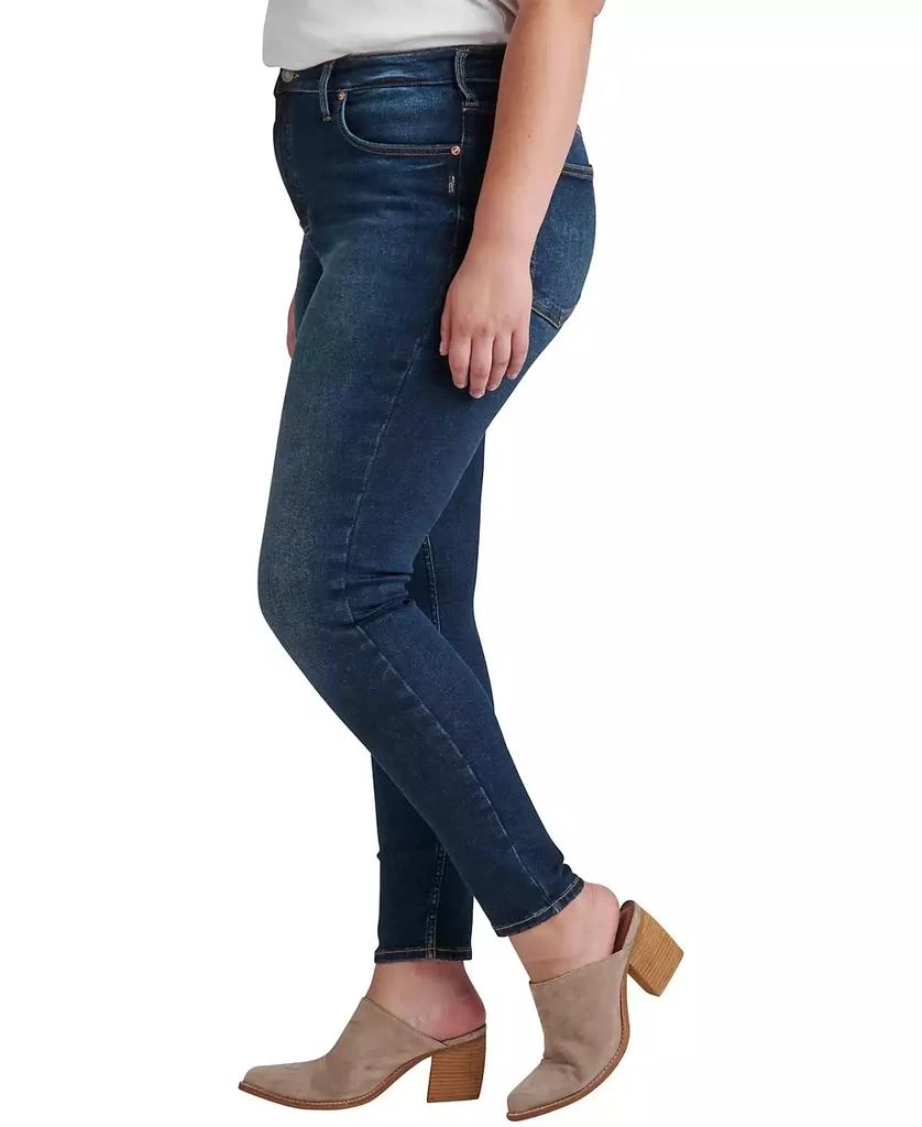 Silver Jeans Co. Women's Infinite Fit ONE SIZE FITS FOUR High Rise Skinny Jeans 7