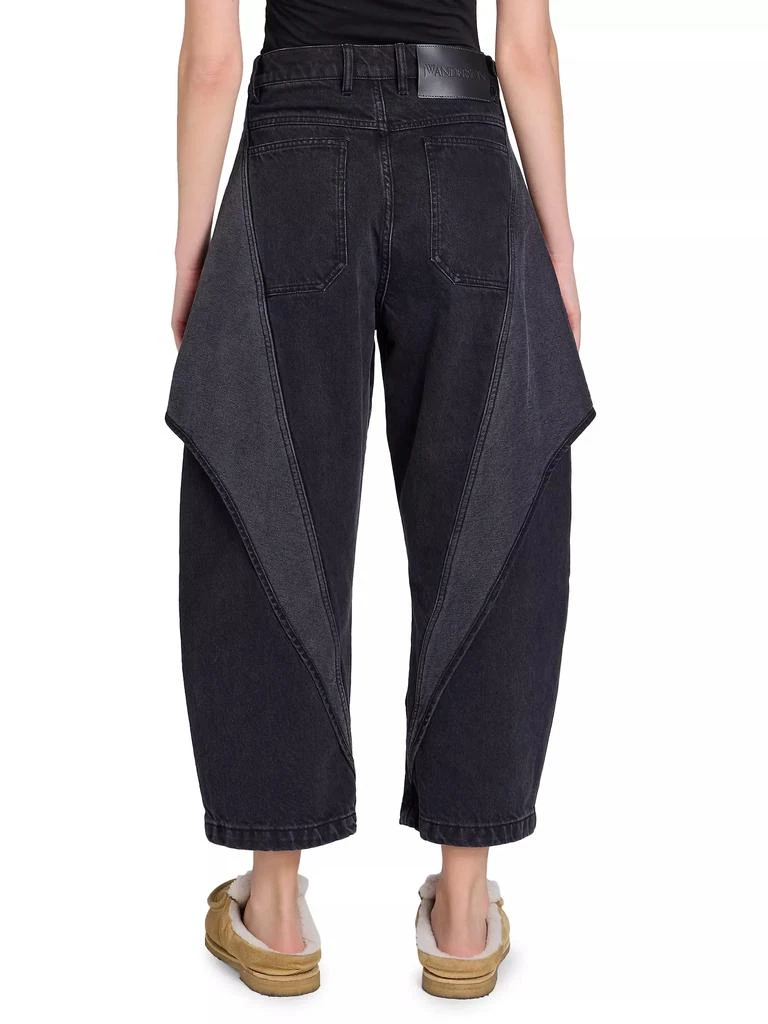 JW Anderson Crop Sculpted Mid-Rise Jeans 5