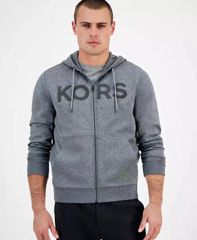 Michael Kors Men's Textured-Logo Zip Hoodie 1
