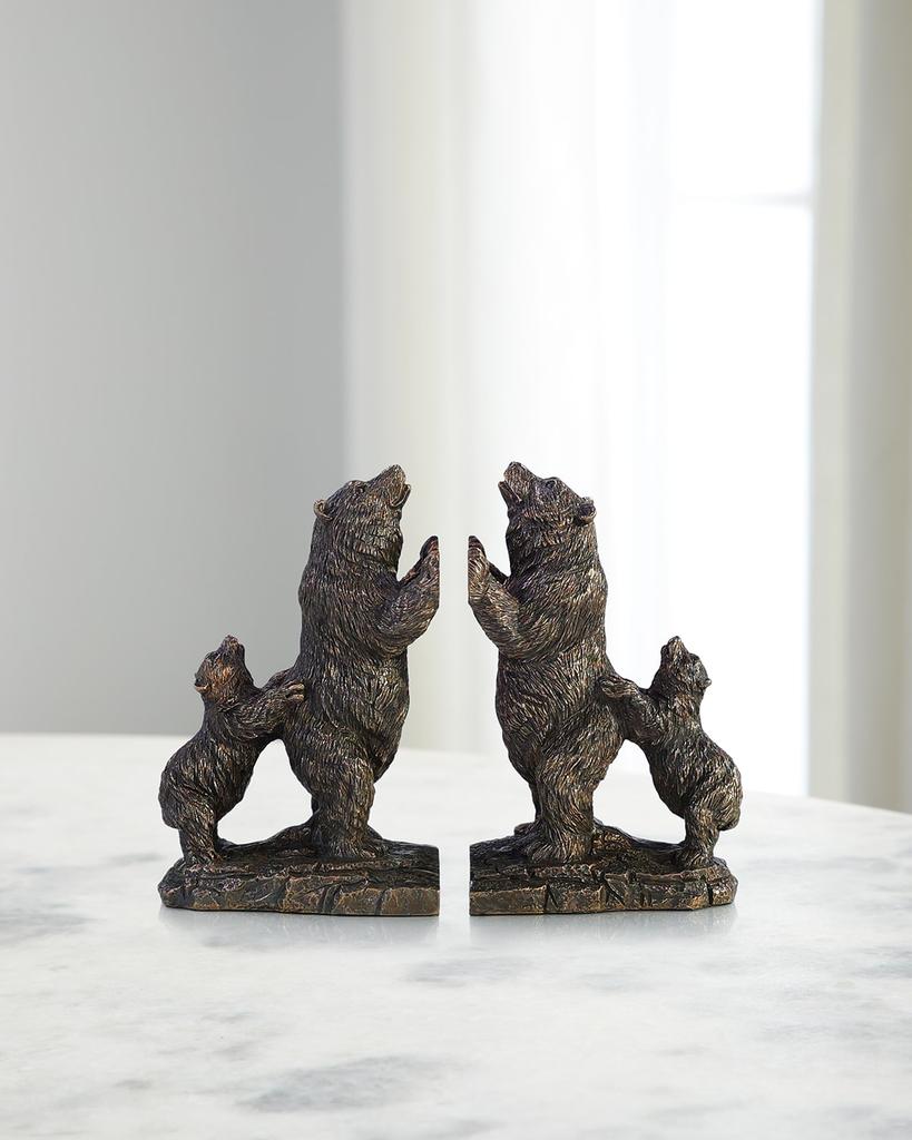 John Richard Ursine Bookends, Set of 2