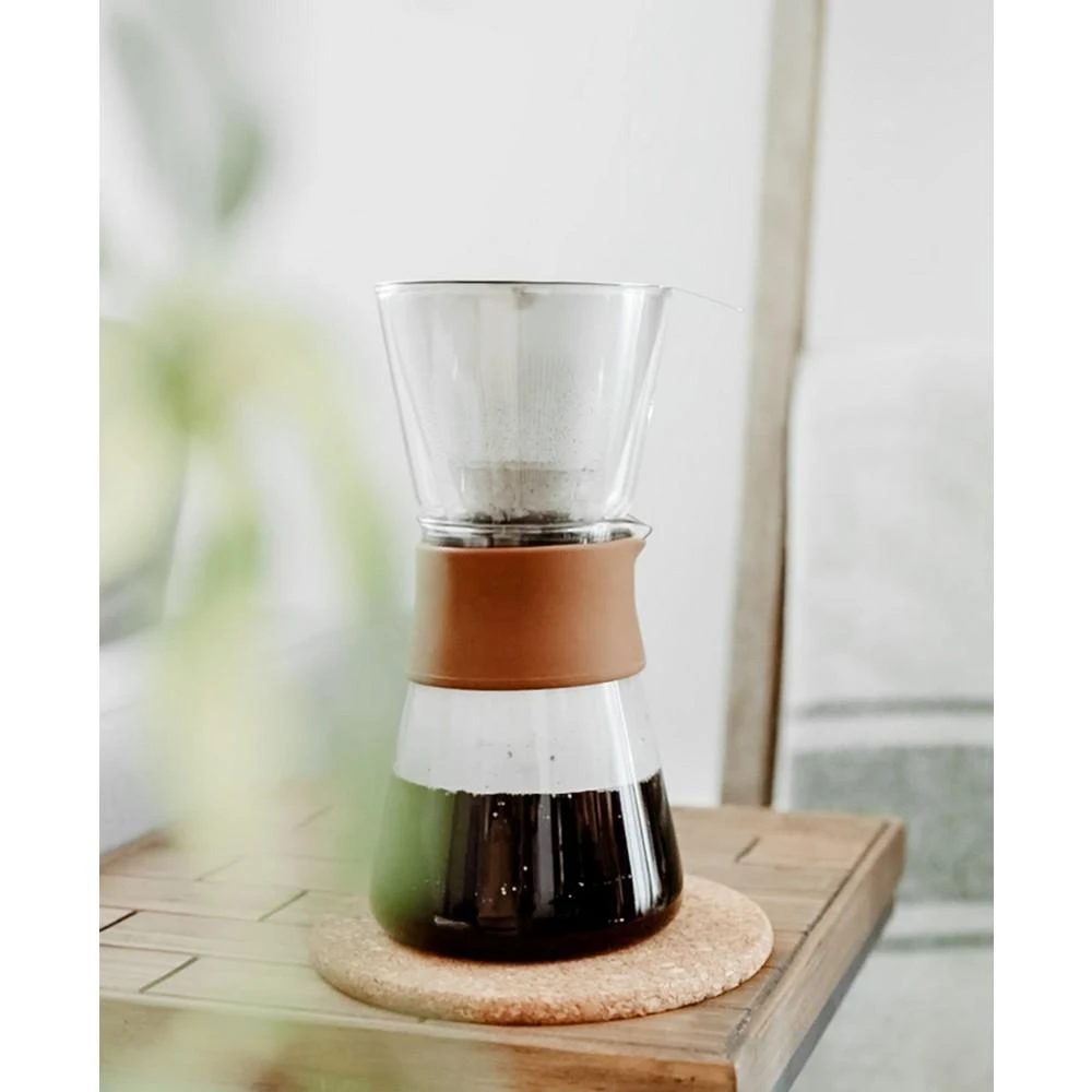 GROSCHE Amsterdam Pour Over Coffee Maker with Double Layer Permanent Stainless Steel Coffee Filter, 28.7 fl oz Capacity 4