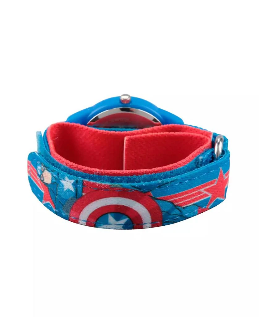 ewatchfactory Marvel's Avengers Assemble Captain America Boys' Blue Plastic Time Teacher Watch 3