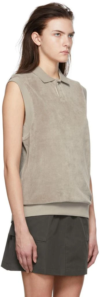 Essentials Taupe Cotton Polo 2