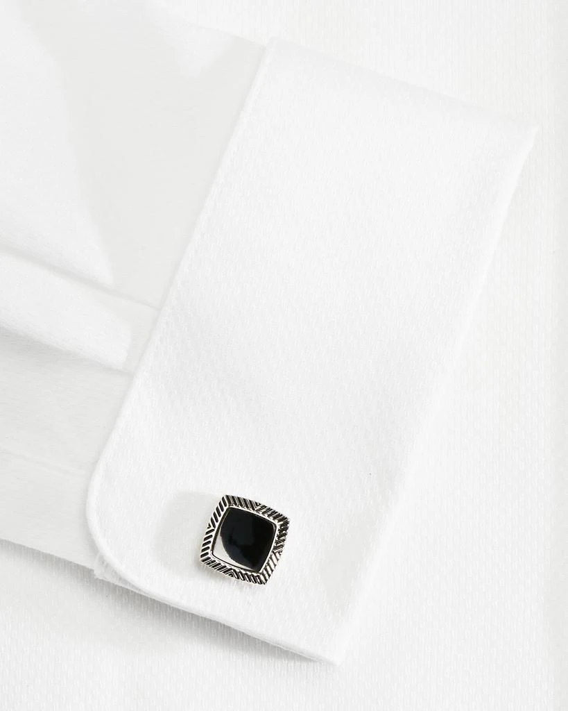 LINK UP Onyx Square Cufflinks 2