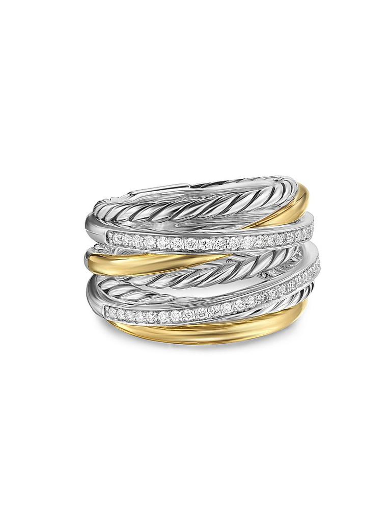 David Yurman Crossover Seven Row Ring in Sterling Silver