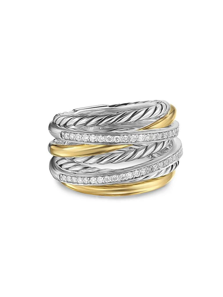 David Yurman Crossover Seven Row Ring in Sterling Silver 1