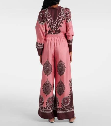 LA DOUBLE J Printed silk palazzo pants 3