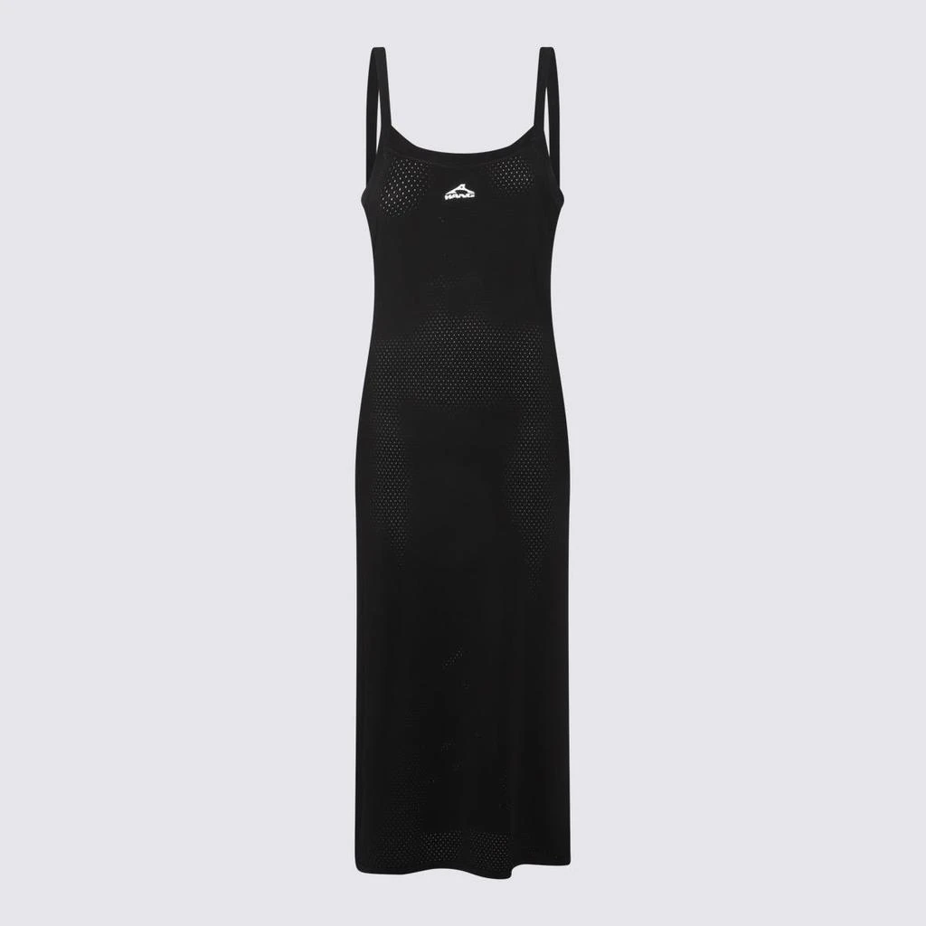 Alexander Wang Alexander Wang Black Viscose Midi Dress 1