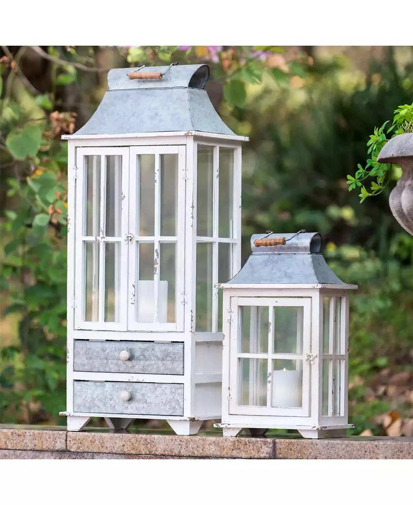 Clihome Wooden Candle Lantern Decorative Lantern Holder Decor for Outdoor, Home Garden Wedding 3