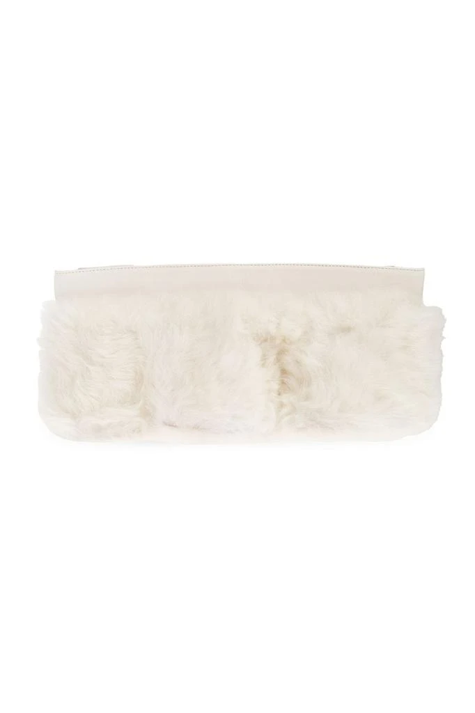Jil Sander Jil Sander O-Ring Chain Linked Fur-Trimmed Scarf 2