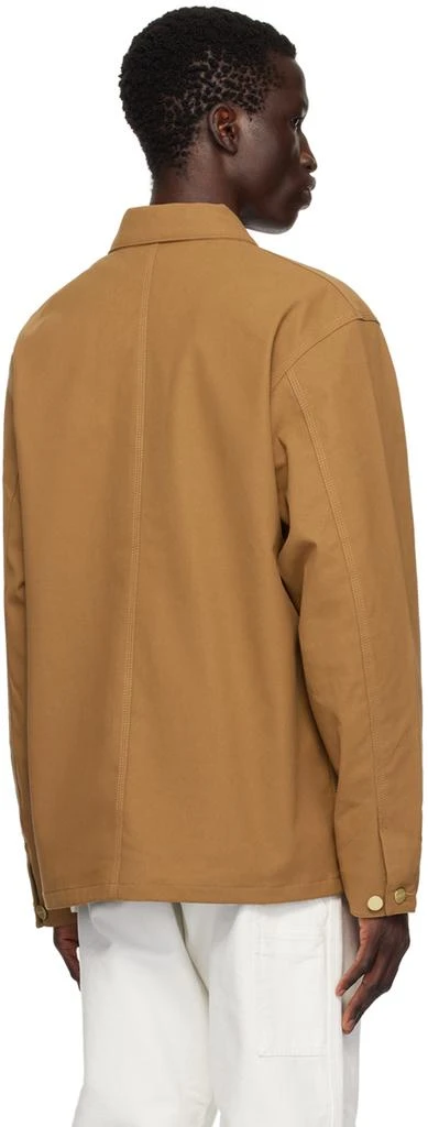 Carhartt WIP Tan Michigan Faux-Leather Jacket 3